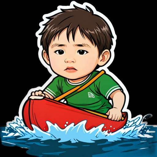 Canoeing Strength - Activity sticker for WhatsApp and Telegram