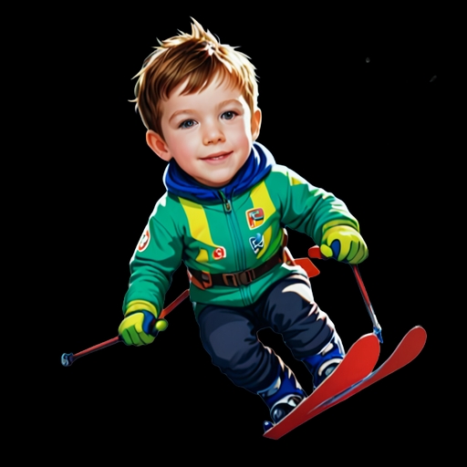 Skiing Downhill - Activity sticker for WhatsApp and Telegram