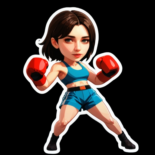 Boxing Match - Activity sticker for WhatsApp and Telegram