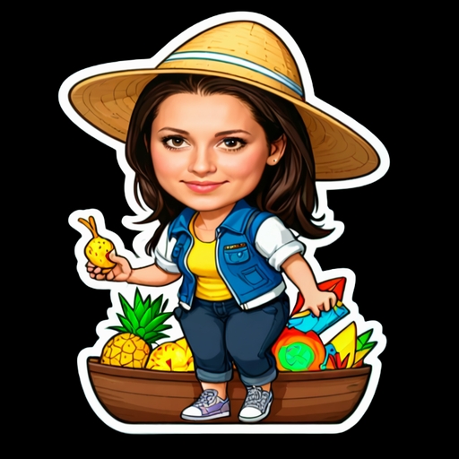 Floating Market - Travel and Place sticker for WhatsApp and Telegram