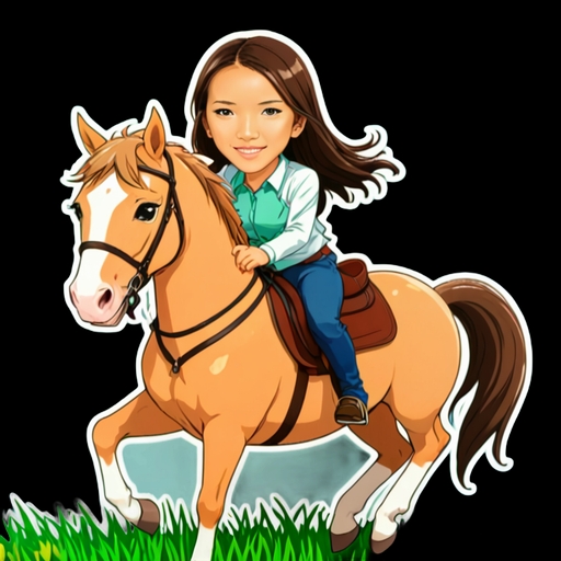 Horse Riding - Activity sticker for WhatsApp and Telegram