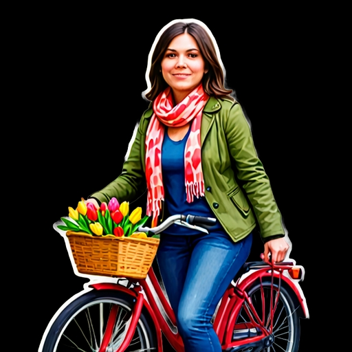 Amsterdam Bike Tour - Travel and Place sticker for WhatsApp and Telegram