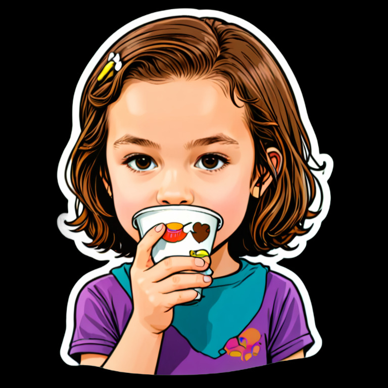 Drinking coffee while thinking - Activity sticker for WhatsApp and Telegram