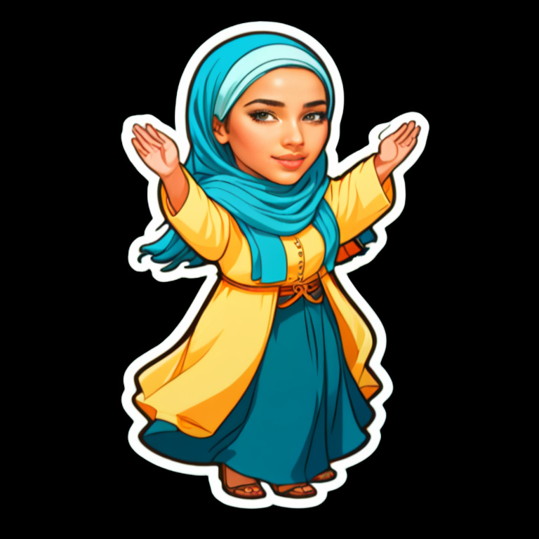 Dancing Freely - Activity sticker for WhatsApp and Telegram