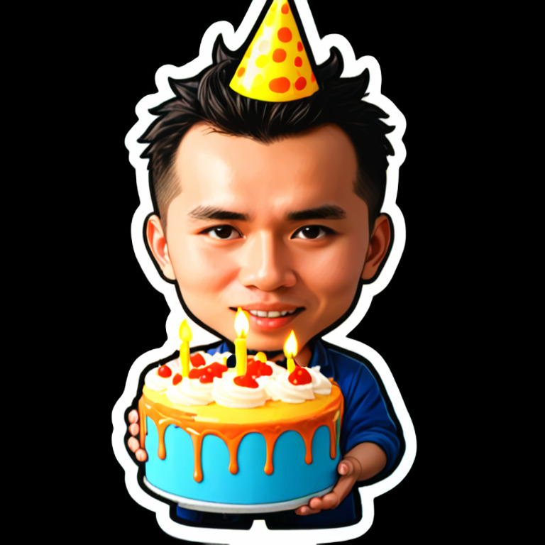 Birthday mood - Activity sticker for WhatsApp and Telegram