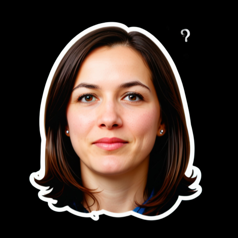 Curious Wonder - Smiley sticker for WhatsApp and Telegram