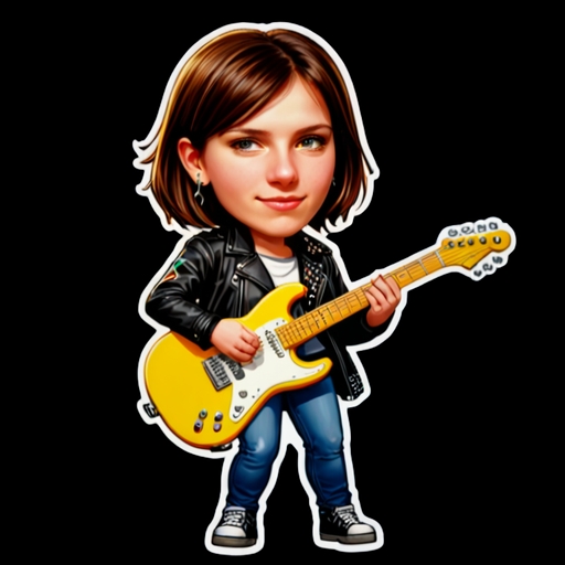 Rockstar on Stage - Travel and Place sticker for WhatsApp and Telegram