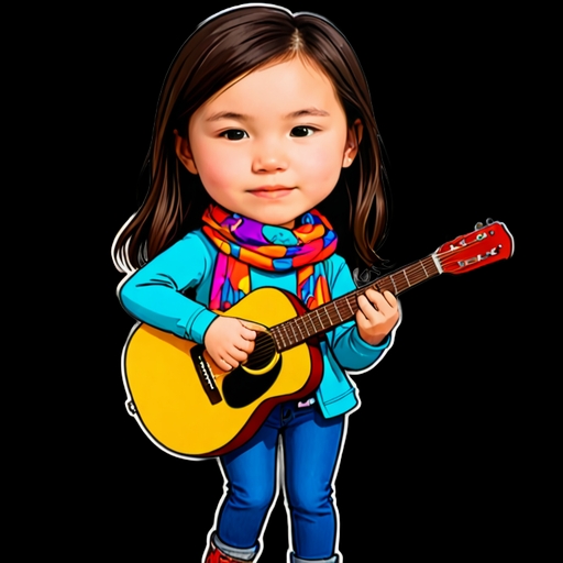 Street Musician - Travel and Place sticker for WhatsApp and Telegram