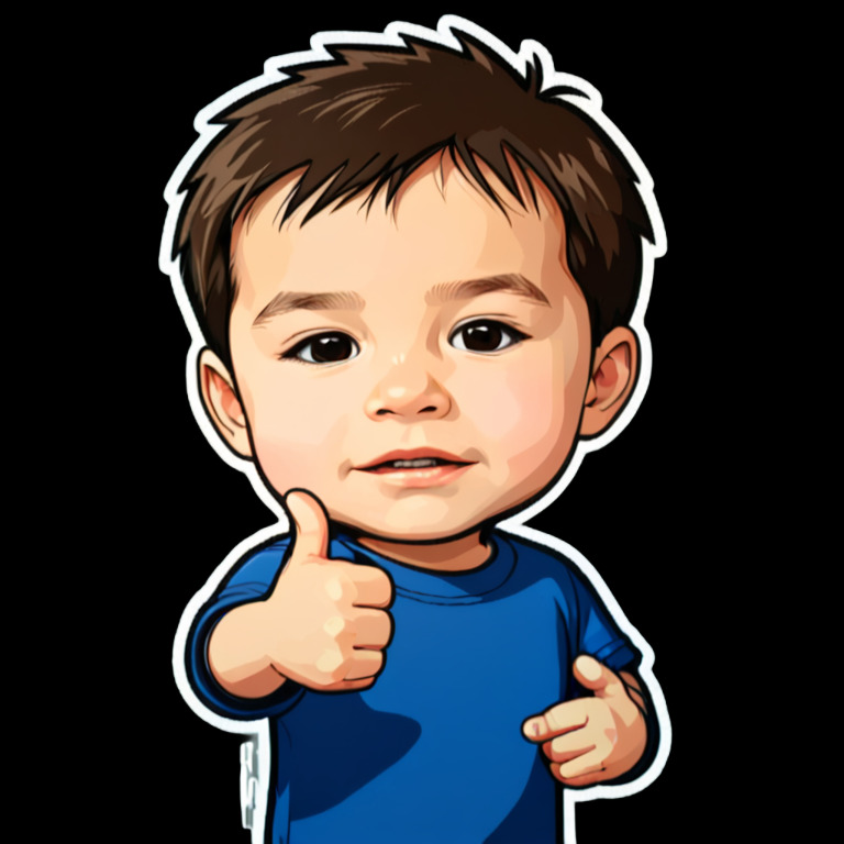 Sarcastic Thumbs Up - Smiley sticker for WhatsApp and Telegram