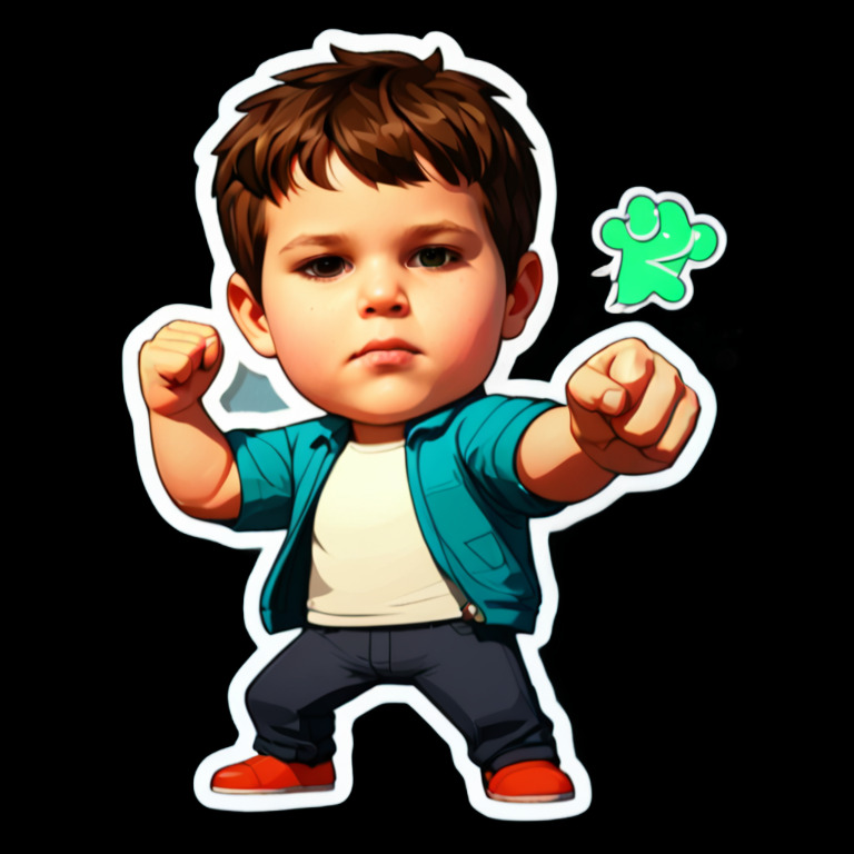 Encouraging Cheer - Smiley sticker for WhatsApp and Telegram