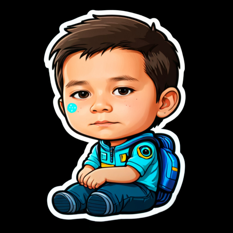 Late night overthinking - Activity sticker for WhatsApp and Telegram