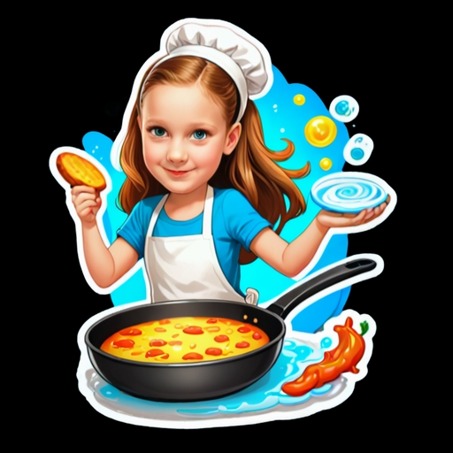 Sizzling Skillet - Food & Drink sticker for WhatsApp and Telegram