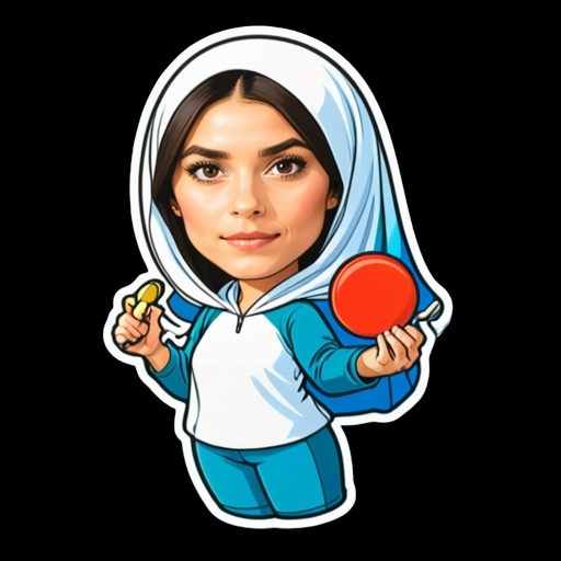 Table Tennis Rally - Activity sticker for WhatsApp and Telegram