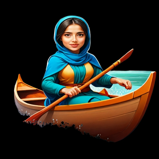 Canoeing Strength - Activity sticker for WhatsApp and Telegram