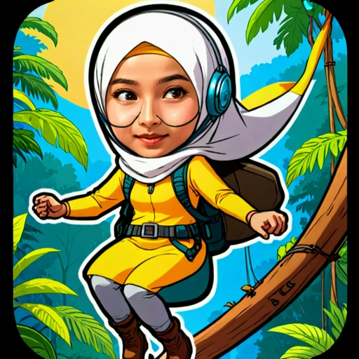 Zipline Adventure - Travel and Place sticker for WhatsApp and Telegram